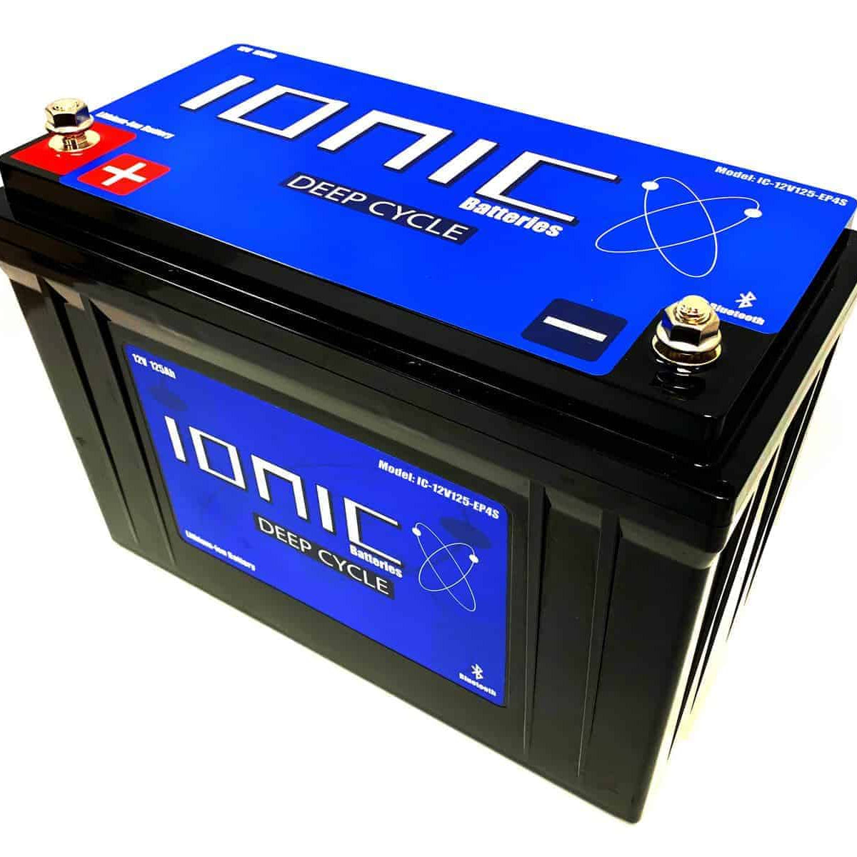 ionic 12 volt 125ah lithium deep cycle battery