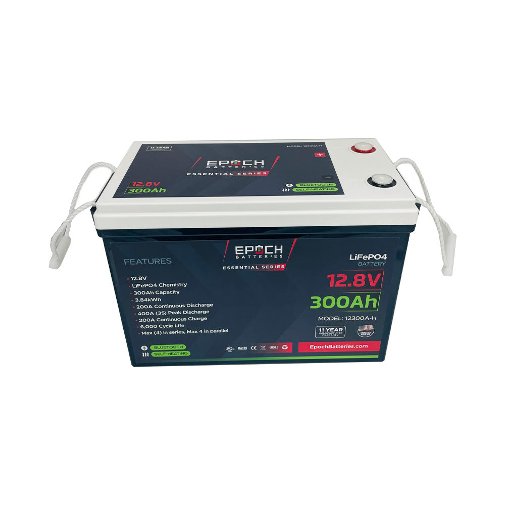 Epoch 12V 300Ah | Heated & Bluetooth | LiFePO4 Battery