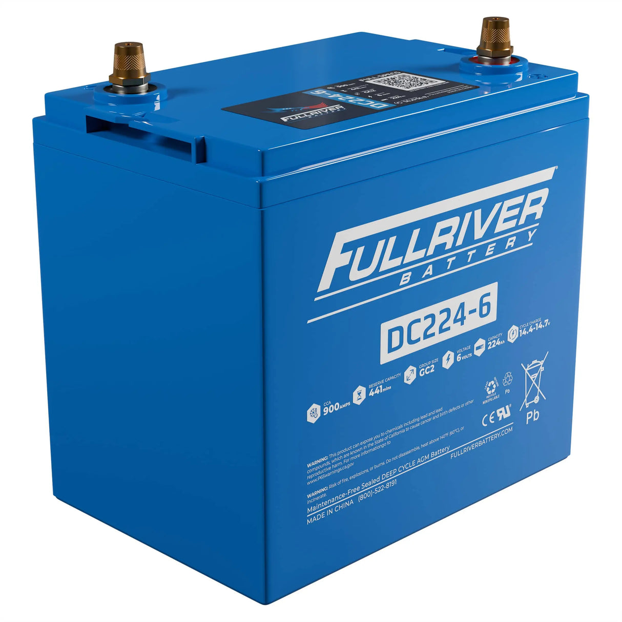 Full River DC224-6 AGM Deep Cycle Battery GC2