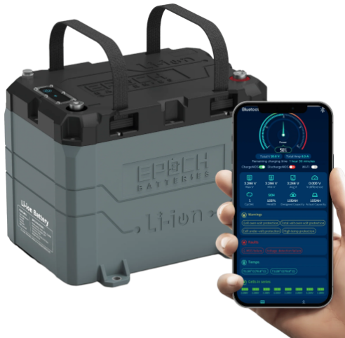 Epoch 12V 100Ah RV/Marine LiFePO4 Battery