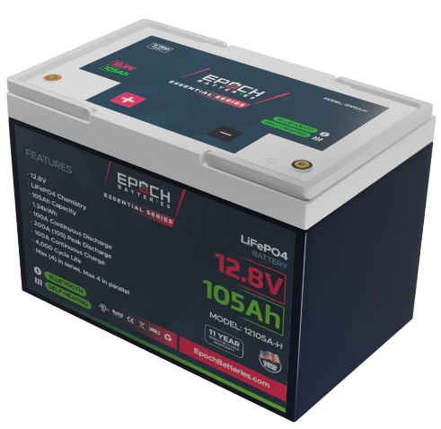 Epoch 12V 105Ah LiFePO4 Battery