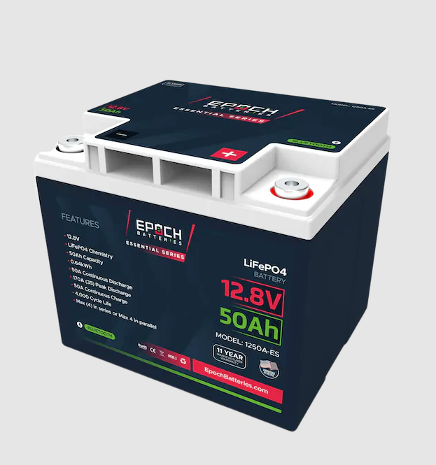 Epoch 12v 50ah LiFePO4 Battery