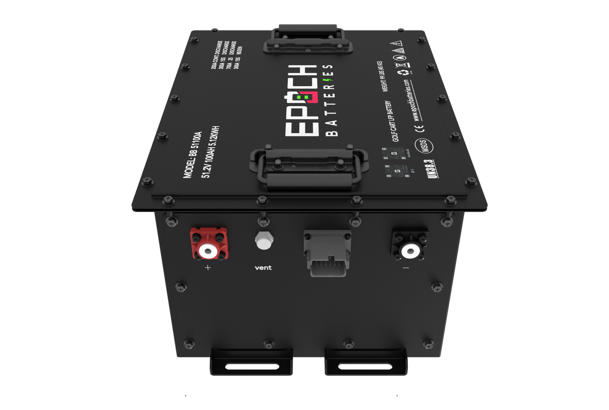 Epoch 48V 100Ah Lithium (LiFePO4) Golf Cart Battery - Complete Kit