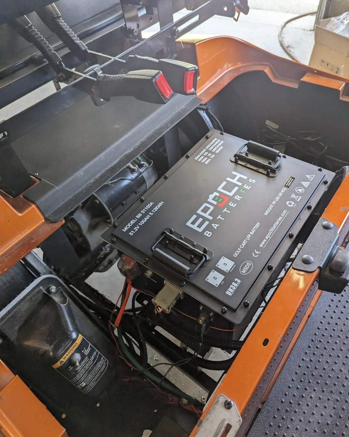 Epoch 48V 100Ah Lithium (LiFePO4) Golf Cart Battery - Complete Kit