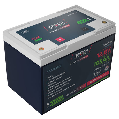 Epoch 12V 105Ah LiFePO4 Battery