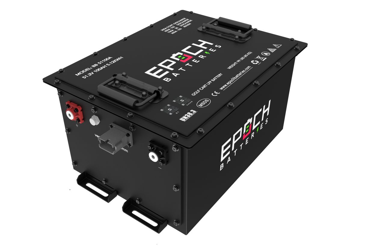 Epoch 48V 100Ah Lithium (LiFePO4) Golf Cart Battery - Complete Kit