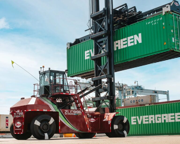 World's first diesel to electric conversion of the MI JACK Reach Stacker