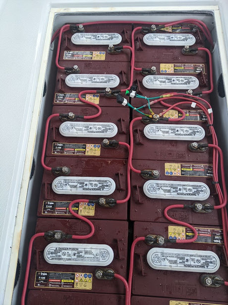 Duffy boats use 6 volt Trojan T105 batteries. San Diego Trojan battery supply and installation. The ...