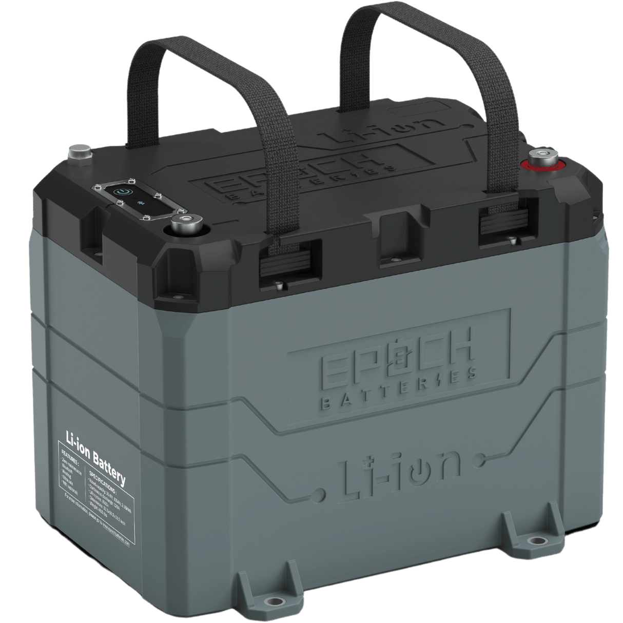 Epoch 12V 50Ah Marine Battery - Lithium Trolling Motor Battery