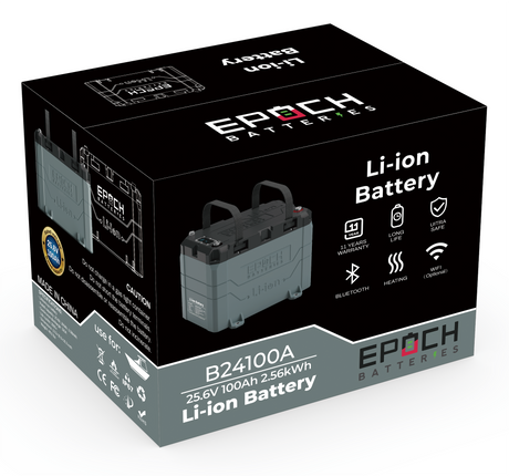 Epoch 24V 100Ah | Heated & Bluetooth | LiFePO4 Battery