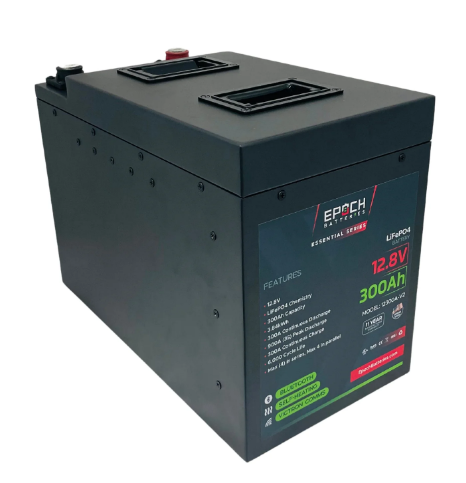 Epoch 12V 300Ah V2 | Heated & Bluetooth & Victron Comms | LiFePO4 Battery