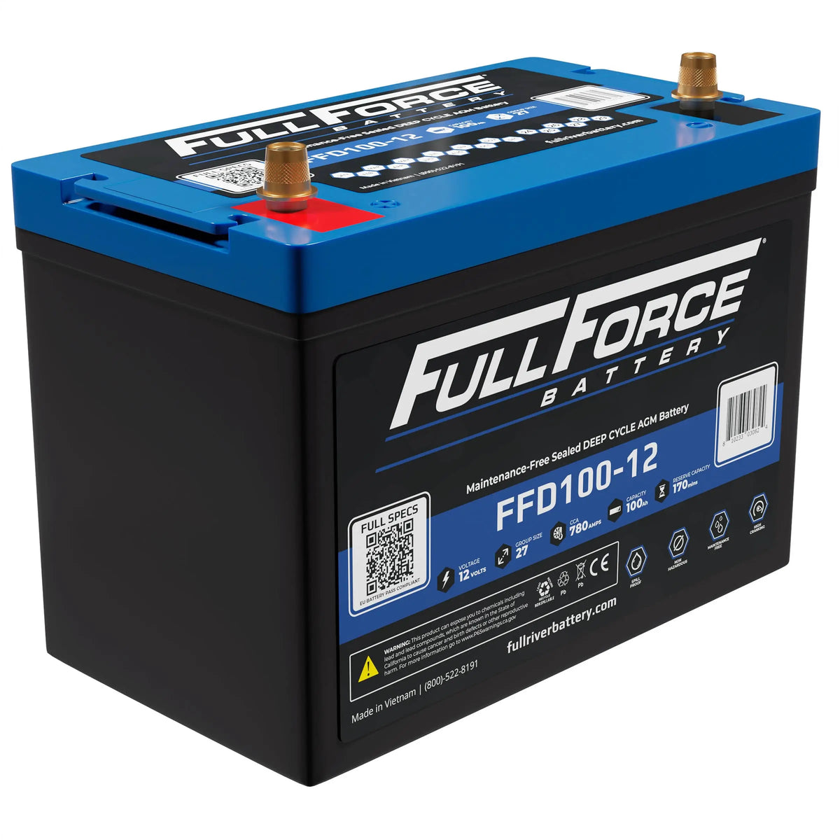 Full Force FFD100-12 – Buy Batteries Online at Deep Cycle Battery Store