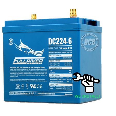 Full River DC224-6 AGM Deep Cycle Battery GC2