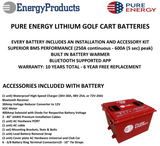 Pure Energy 48 Volt 105Ah Lithium Golf Cart Battery – Thin PE48v-105a-THIN