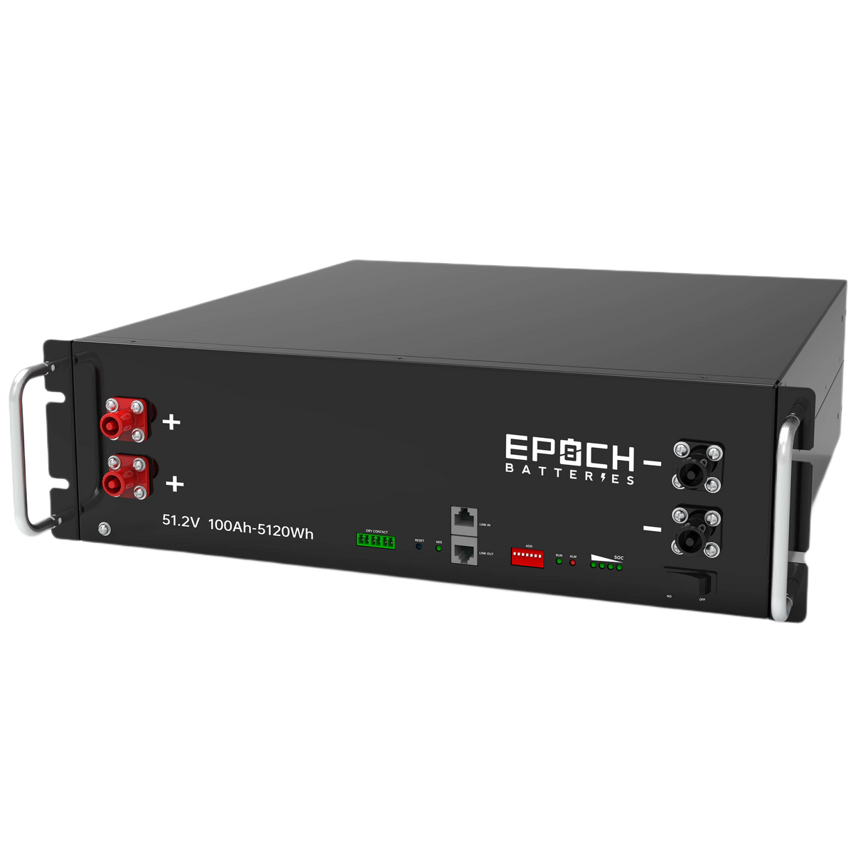 Epoch 48V 100Ah 5.12kWh - Self-Heating Server Rack Lithium Battery