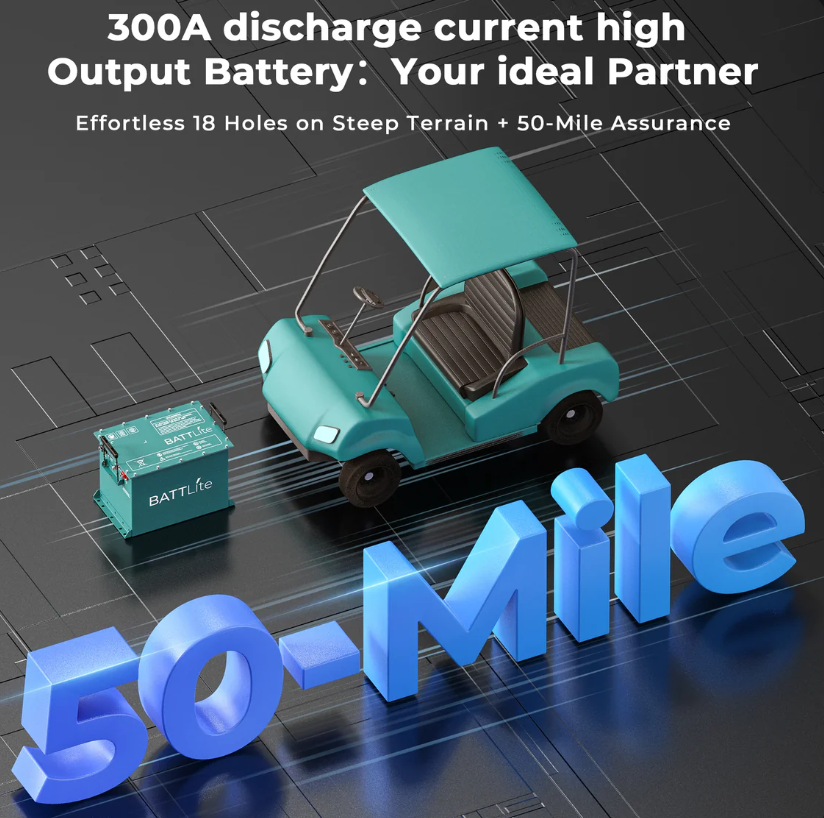 BATTLite 48 Volt 100Ah Lithium Golf Cart Battery – RP-BAT-5000